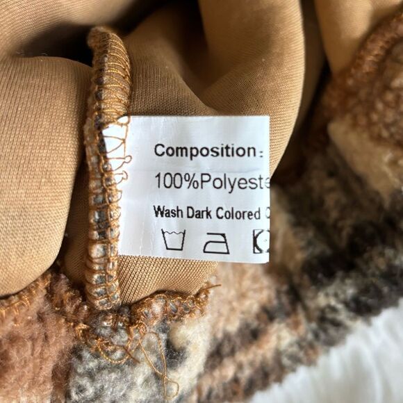 Zaful Pullover‎ Quarter Zip Crop Top Fuzzy Long Sleeve Womens Size Medium - Picture 7 of 7